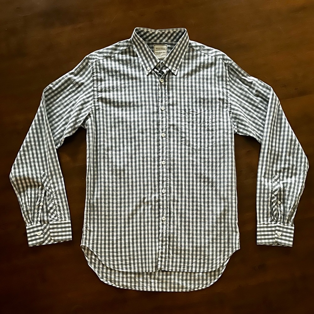 Billy Reid Rosedale Gingham Button Down - Picture 2 of 10